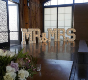 Marquee Letters Rental Company bouqueet