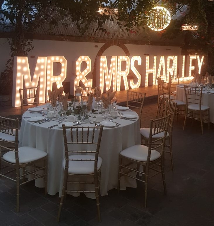 Stoney Creek Marquee Letters Rental table
