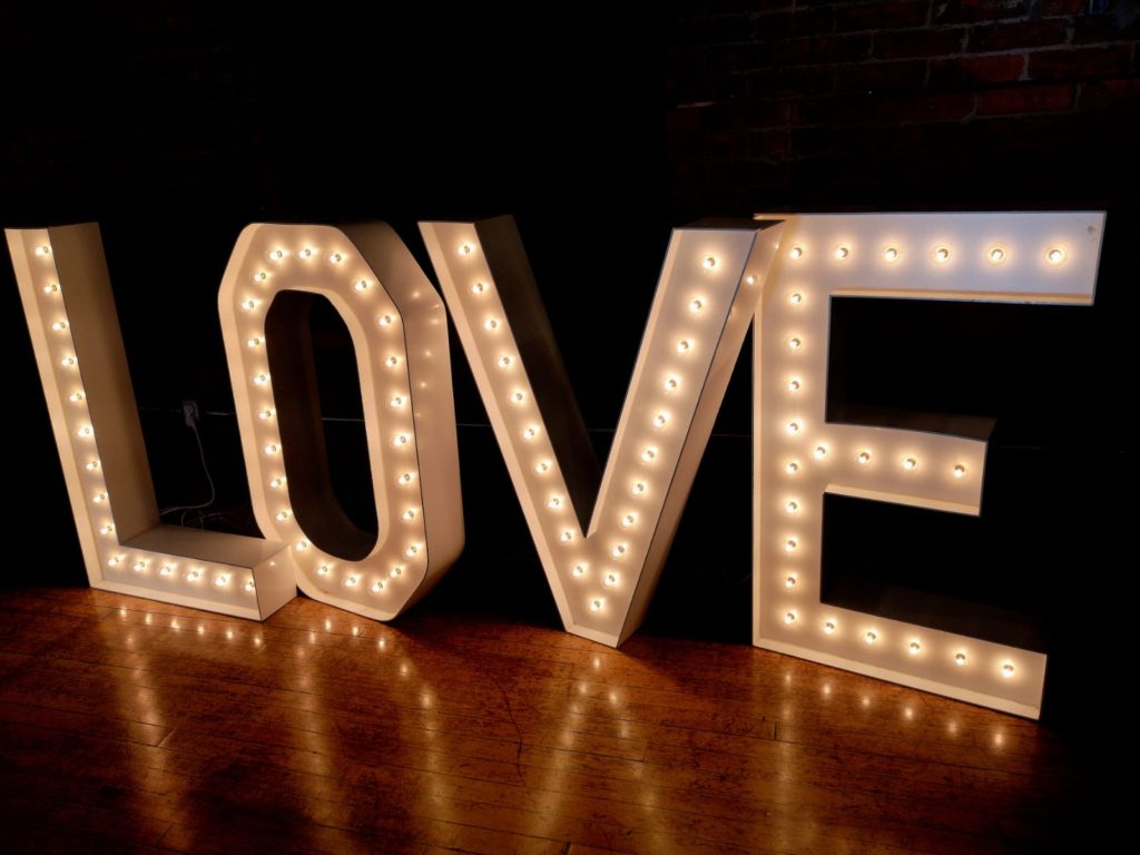 Toronto Marquee Letters Rental Company love