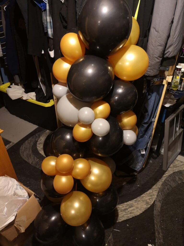 Black White Gold - Brampton Balloon Decor Service