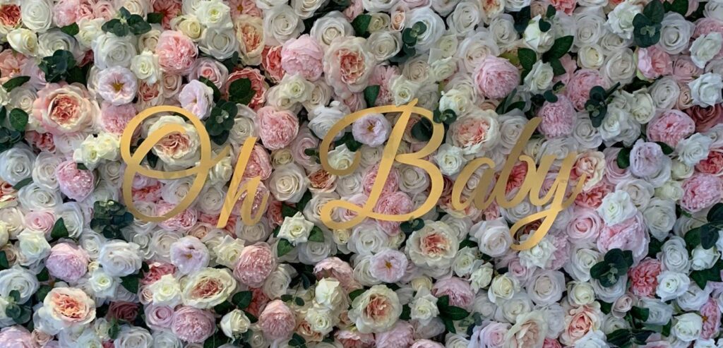 Oh Baby - Brampton Flower Wall Rental 