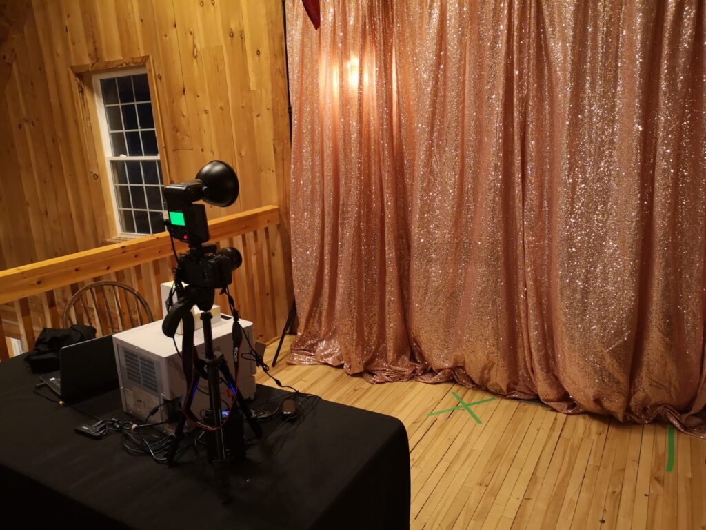 Photo Booths Rentals Mississauga curtain