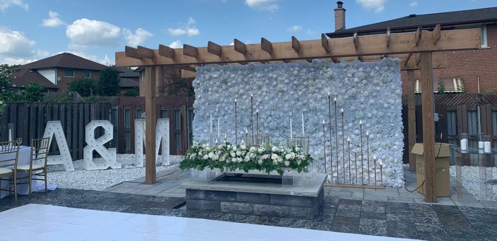 Vaughan Wedding Flower Wall Rental
