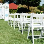 White Folding Outdoor Chair Rentals