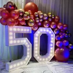 Custom Marquee Numbers with Lights
