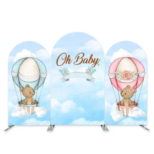 Adorable Bear Gender-Neutral Backdrop