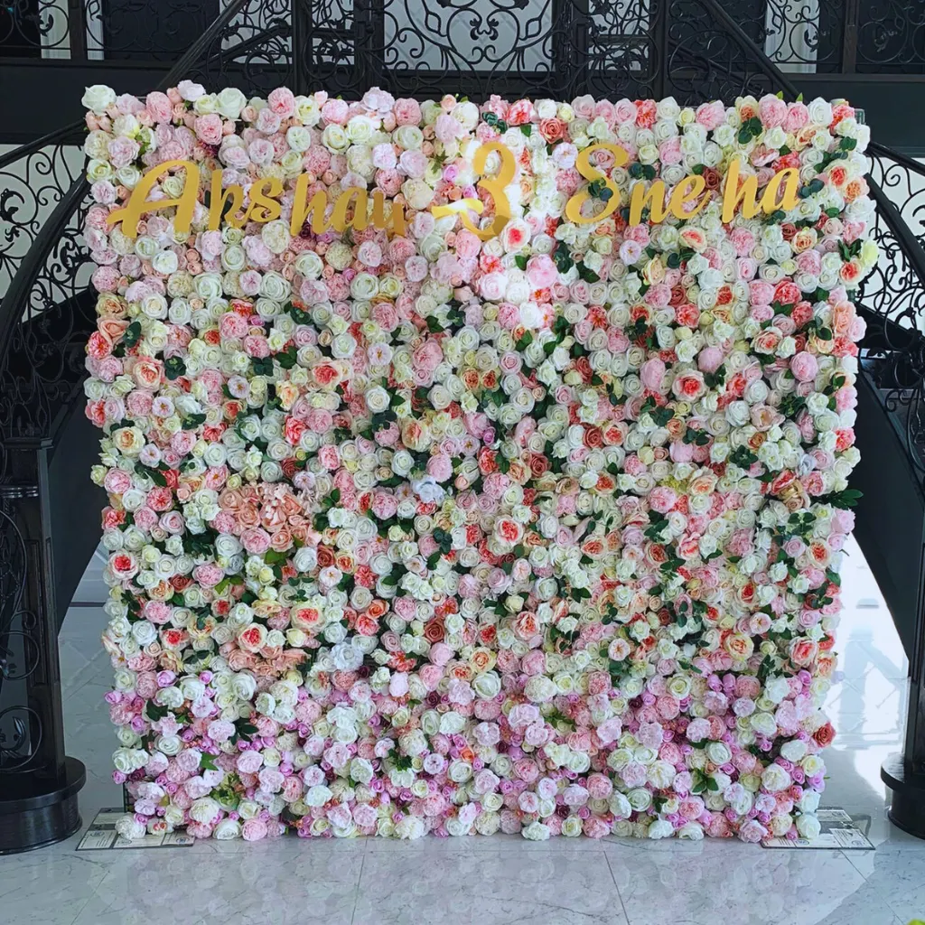 Bradford Flower Wall Backdrop Rental