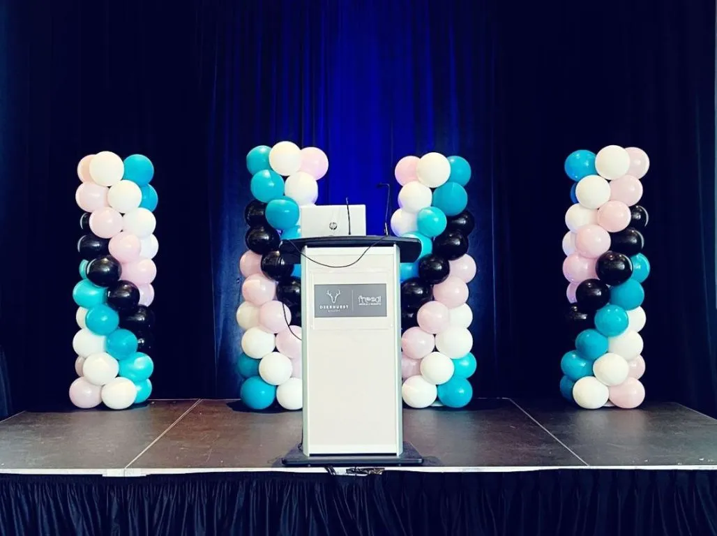Fergus Balloon Pillars Rental