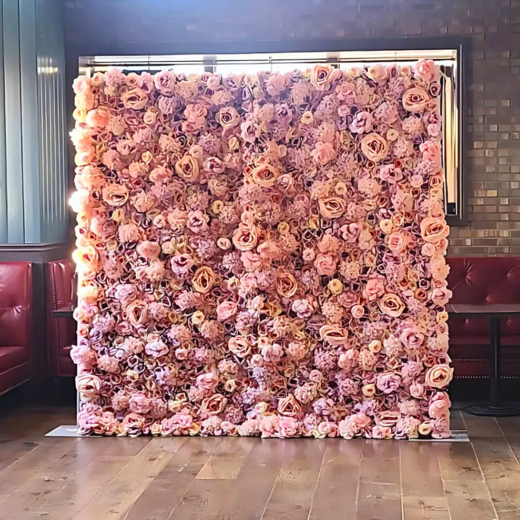 Orangeville Flower Wall Backdrop Rental