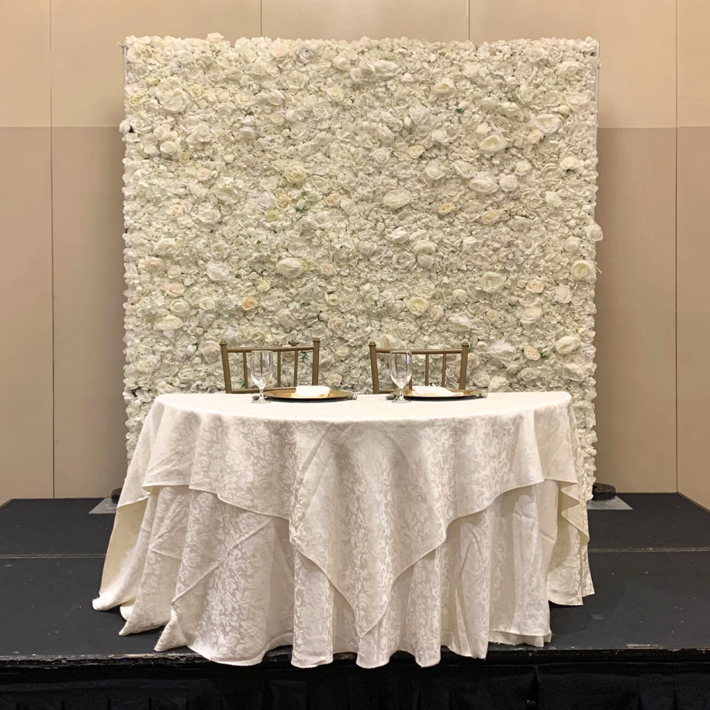 Stratford Flower Wall Backdrop Rental