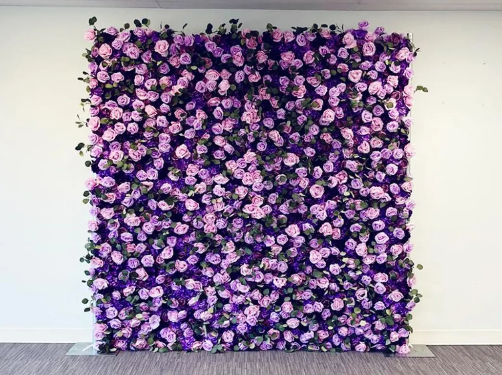 Angus Purple Flower Walls Rental Angus Purple Flower Walls Rental