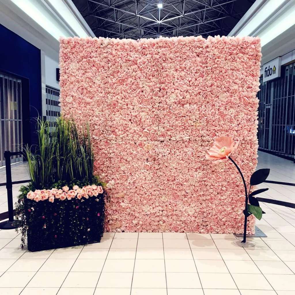 Lindsay Flower Walls Backdrop Rental Company