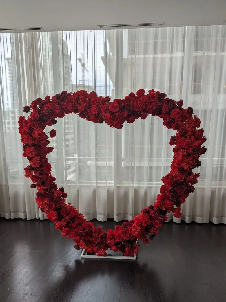 Owen Sound Heart Red Rose Backdrop Rental Owen Sound Heart Red Rose Backdrop Rental