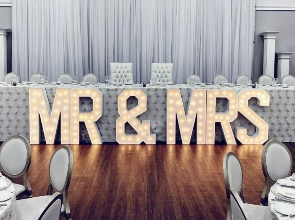 Huntsville MR & MRS Marquee Decor Rental Huntsville MR & MRS Marquee Decor Rental