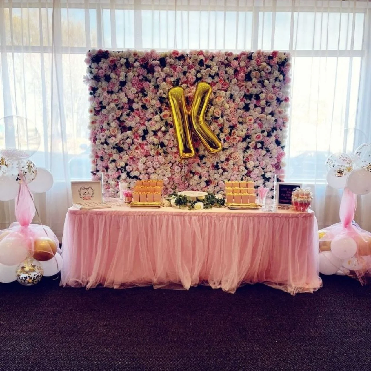 Port Perry Flower Walls Backdrop Rental Company