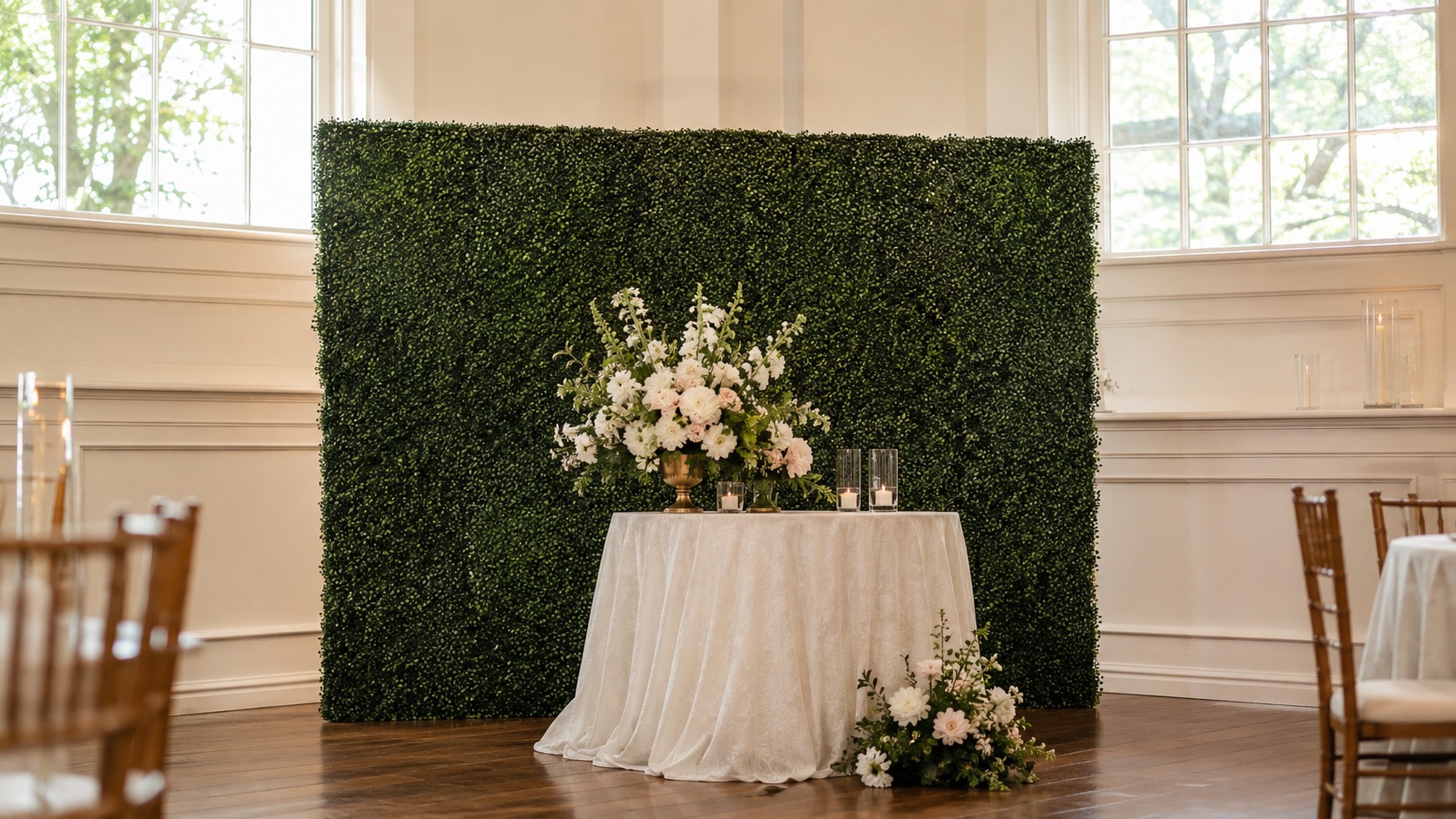Which Green Boxwood Wall Fits Your Brampton Room: 8×8, 8×16 or 8×24