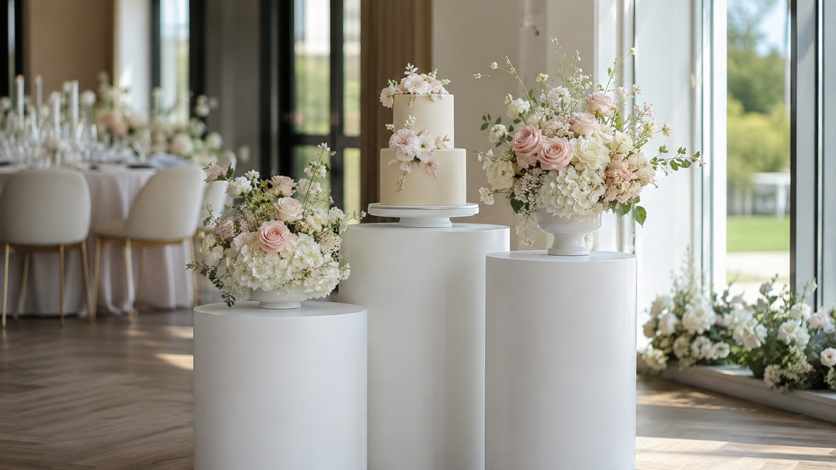Two at 32 Inches and One at 36: Arranging an Oakville Plinth Set